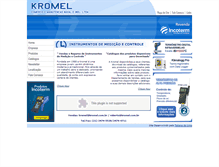 Tablet Screenshot of kromel.com.br